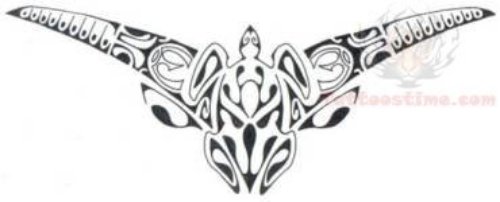 Maori Lower Back Tattoos Design